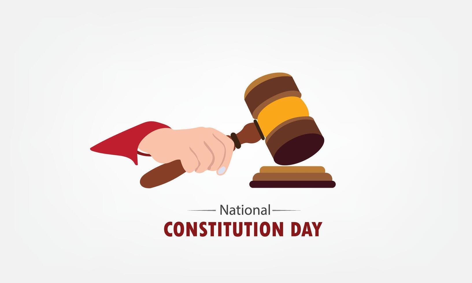 Constitution Day vector graphic is great for Constitution Day celebrations. flat design. flyer design. flat illustration. Simple and Elegant Design