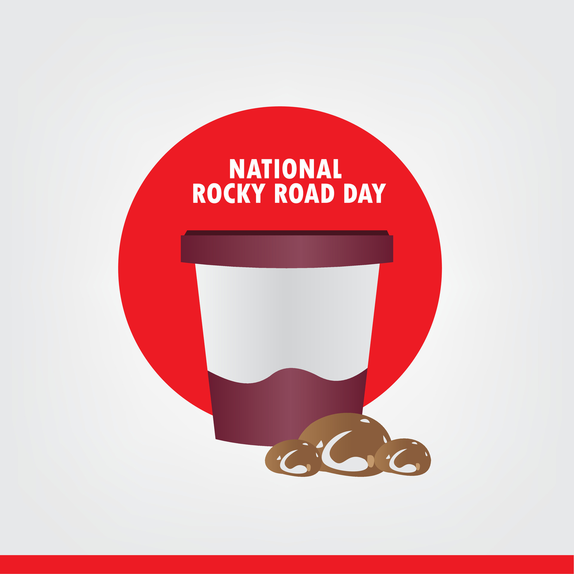 National Rocky Road Day vector design. Simple and Elegant Design