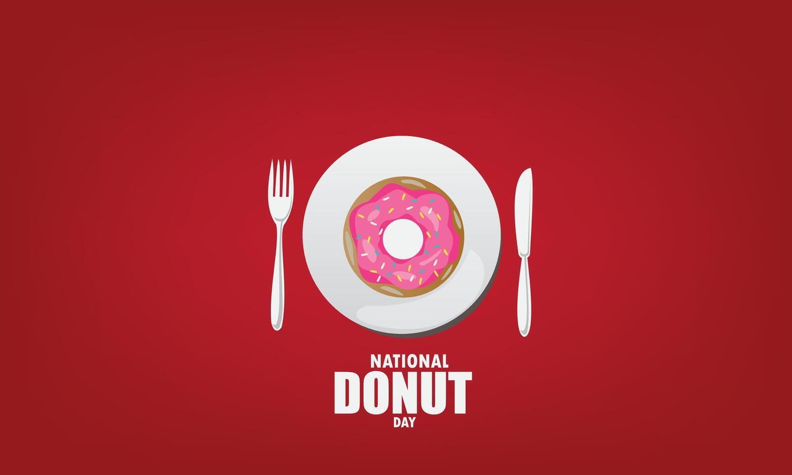 Design for National Donut Day. Simple and Elegant Vector Design