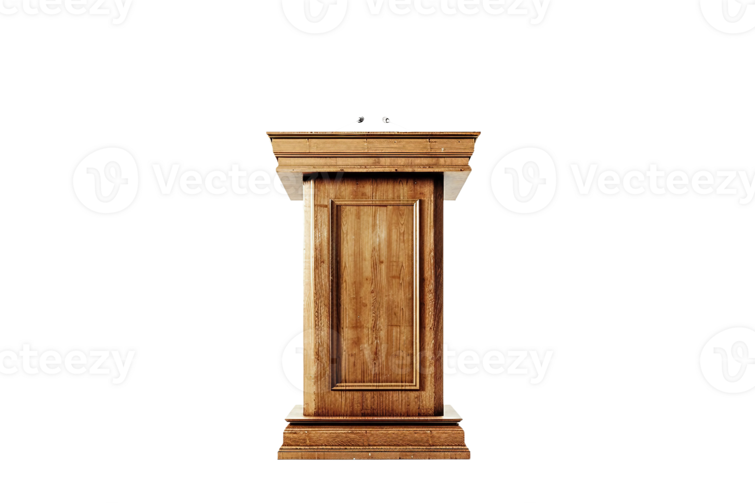 AI generated Event Speaker Podium On Transparent Background. png