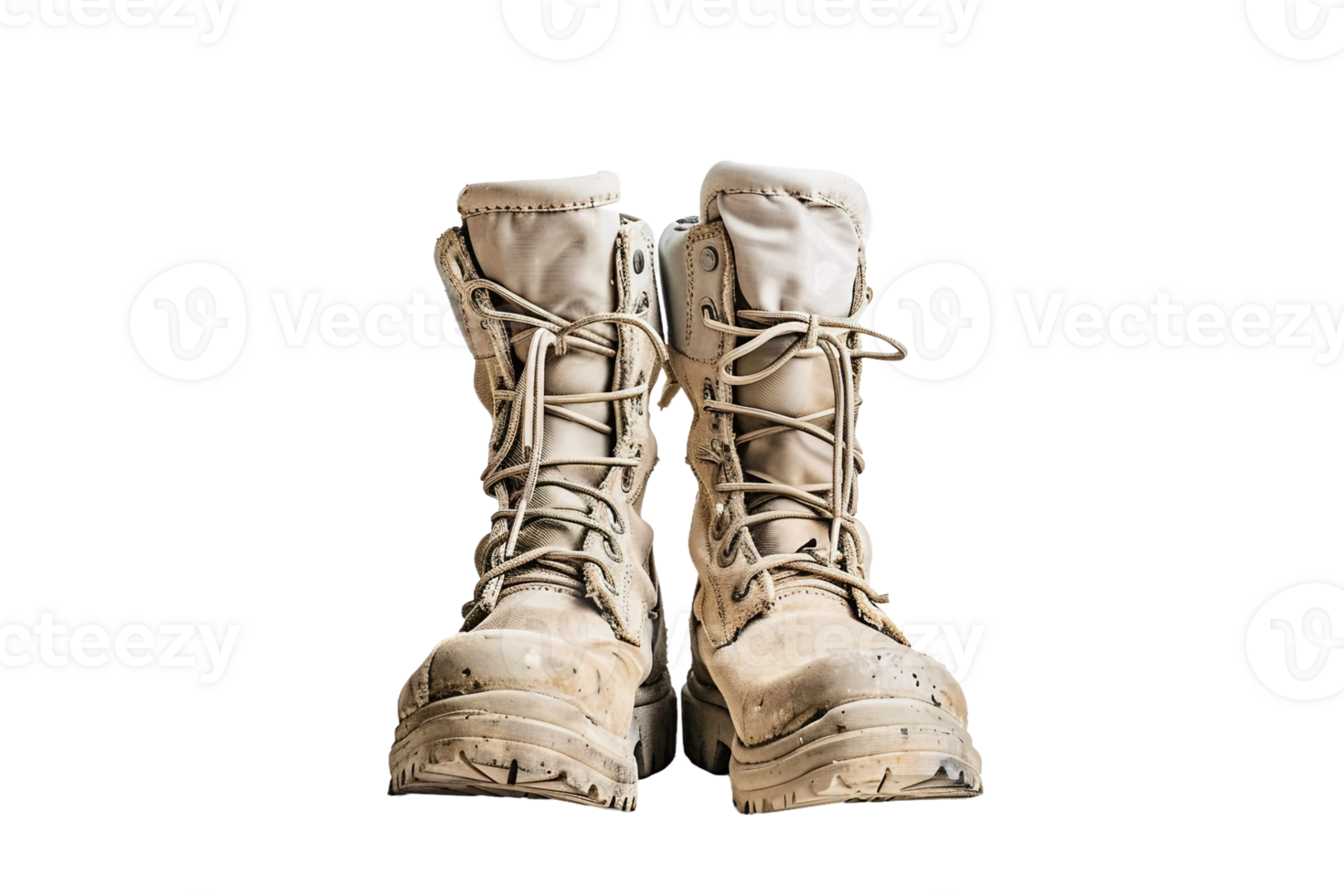 AI generated Combat Boots On Transparent Background. png