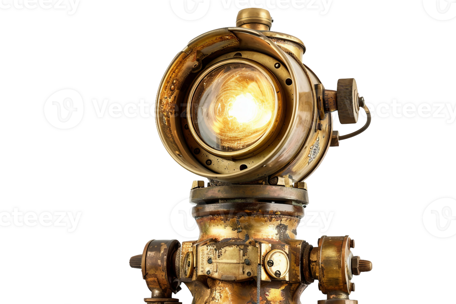 AI generated Semaphore Lamp On Transparent Background. png