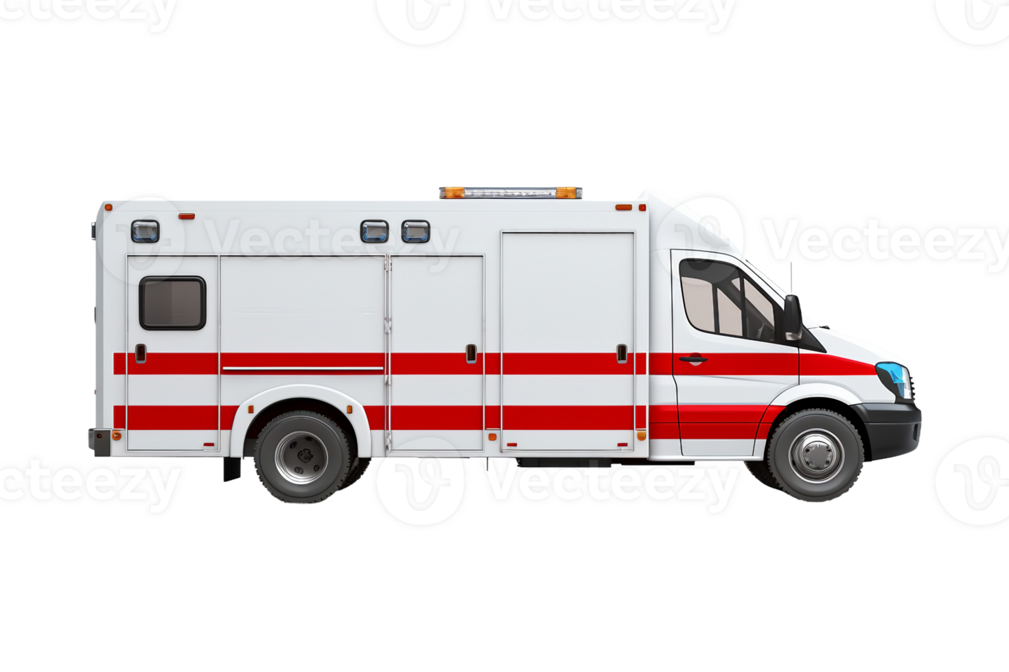AI generated Emergency Response Vehicle On Transparent Background png