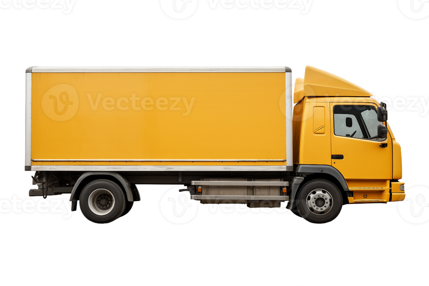 AI generated Delivery Truck On Transparent Background png