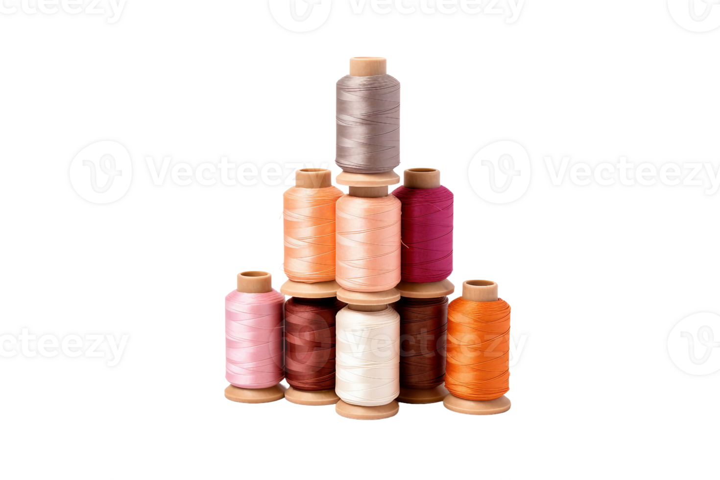 AI generated Thread Spool Elegance On Transparent Background png