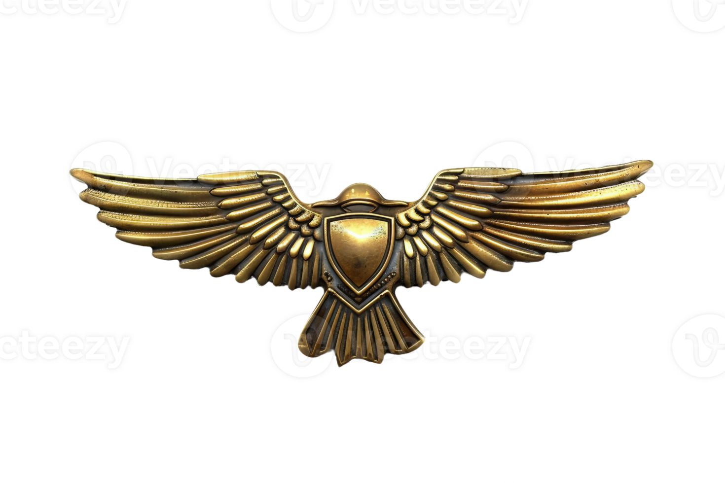 AI generated Naval Aviator Wings Pin On Transparent Background. png