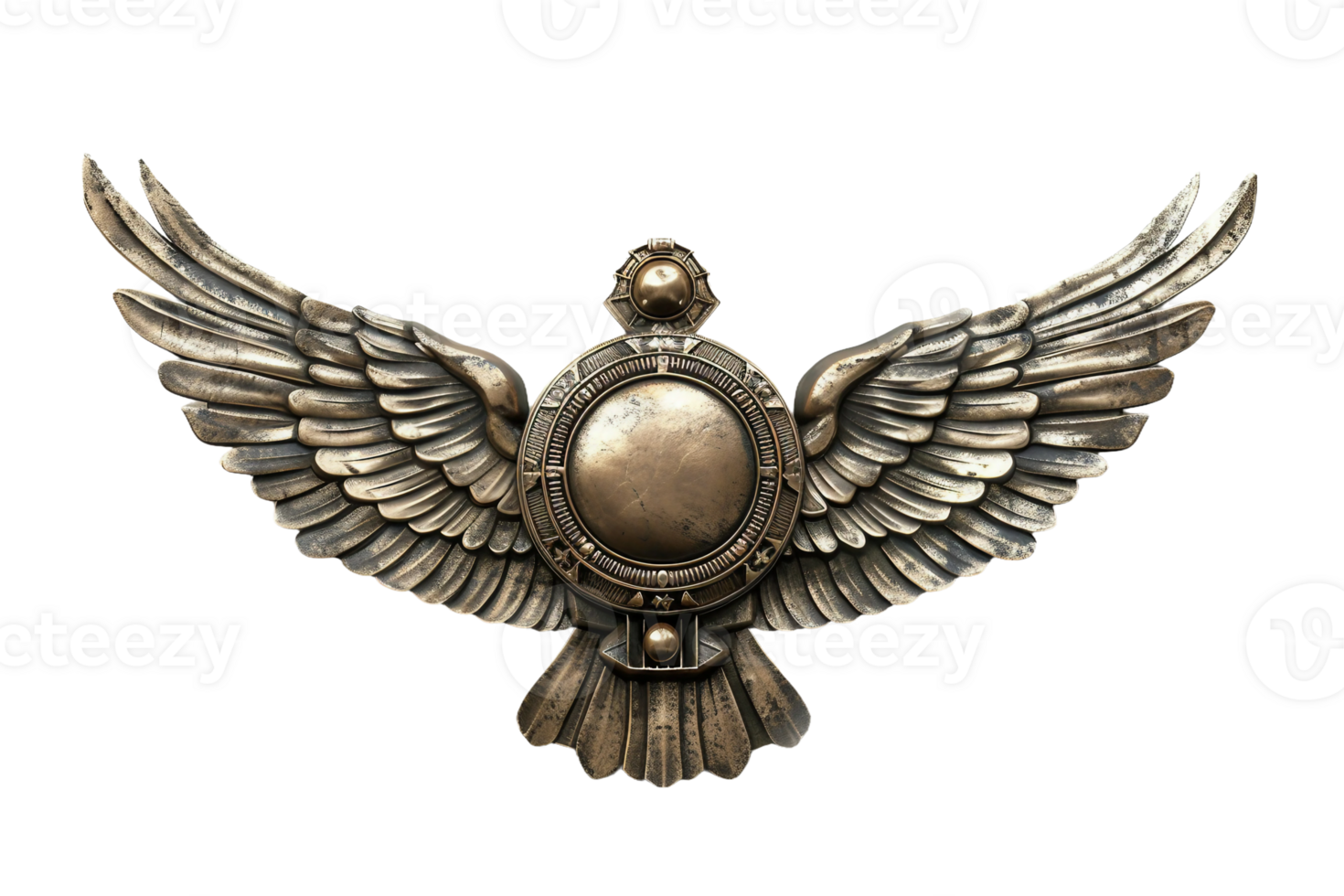 AI generated Naval Aviator Badge On Transparent Background. png