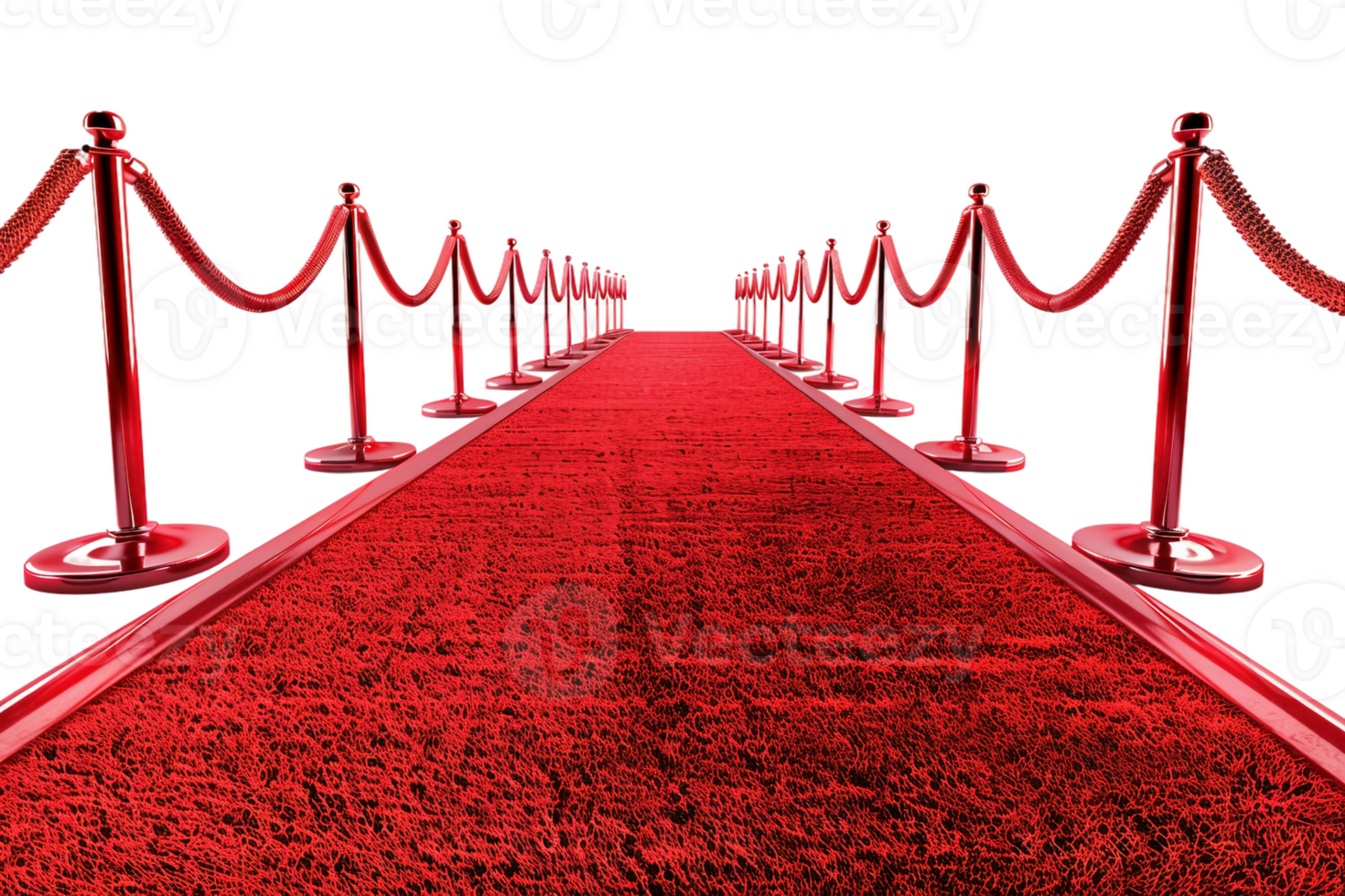 AI generated Red Carpet Event On Transparent Background. png