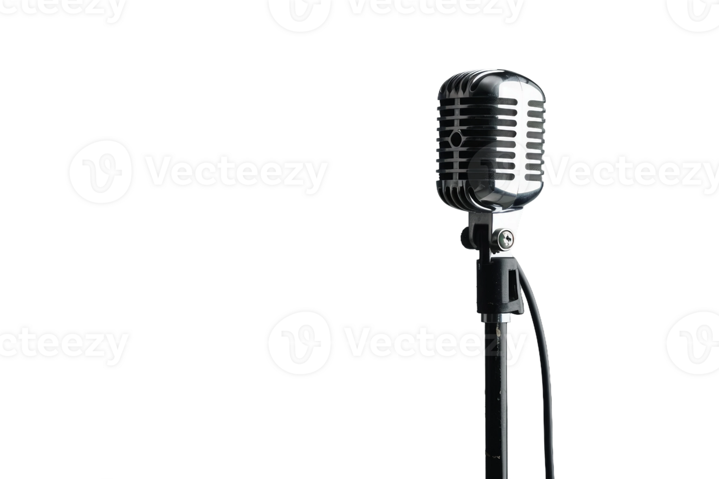 AI generated Theater Stage Microphones On Transparent Background. png