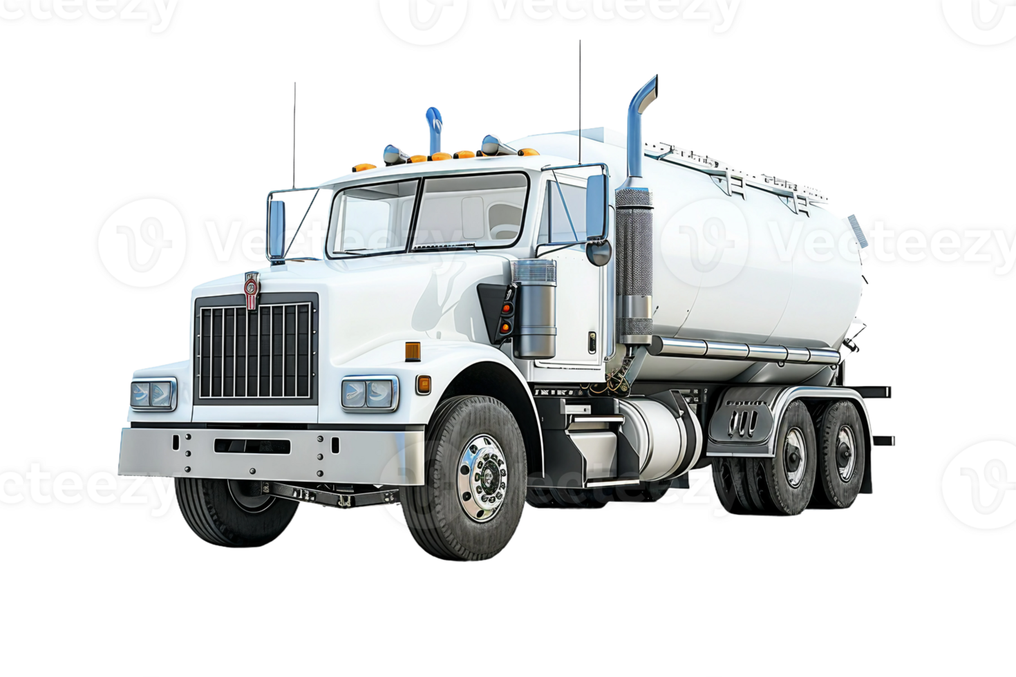 AI generated Jet Fuel Truck On Transparent Background. png