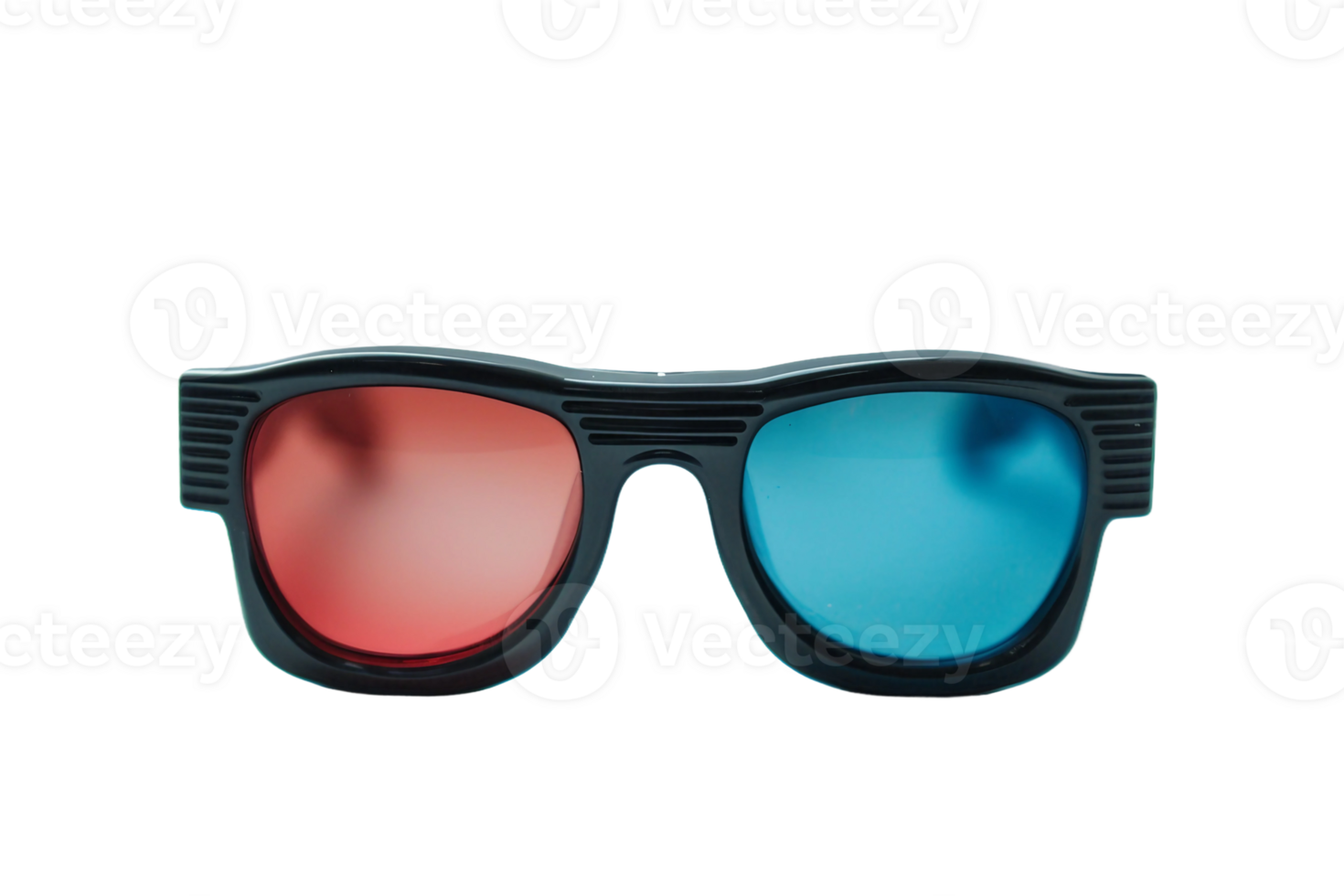 AI generated 3D Glasses On Transparent Background. png