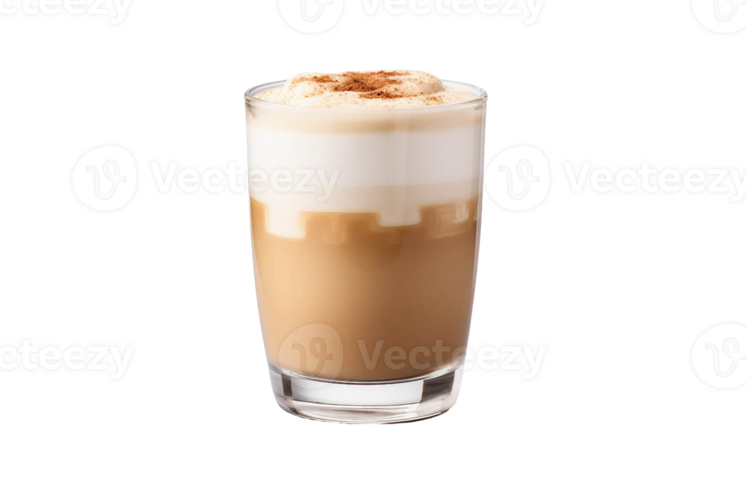 AI generated Irish Cream Latte On Transparent Background. png