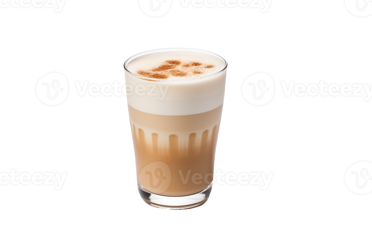 AI generated Irish Cream Latte On Transparent Background. png