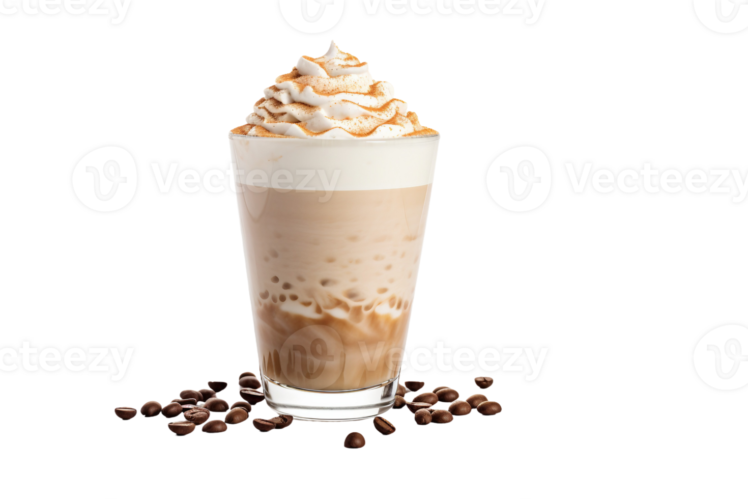 AI generated Gingerbread Latte Delight On Transparent Background. png