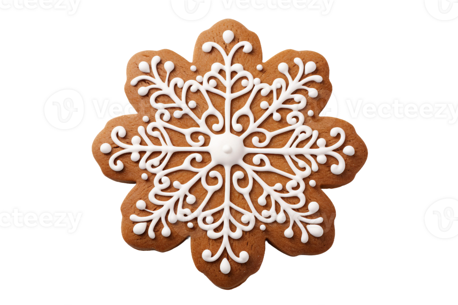 AI generated Delightful Gingerbread Creation On Transparent Background png