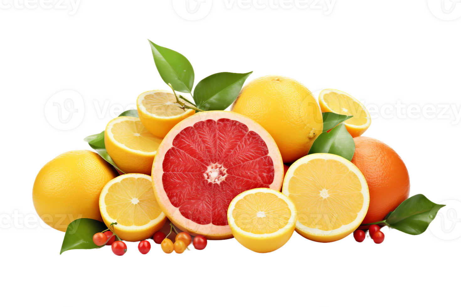 AI generated Winter Fruit on Transparent Background. png