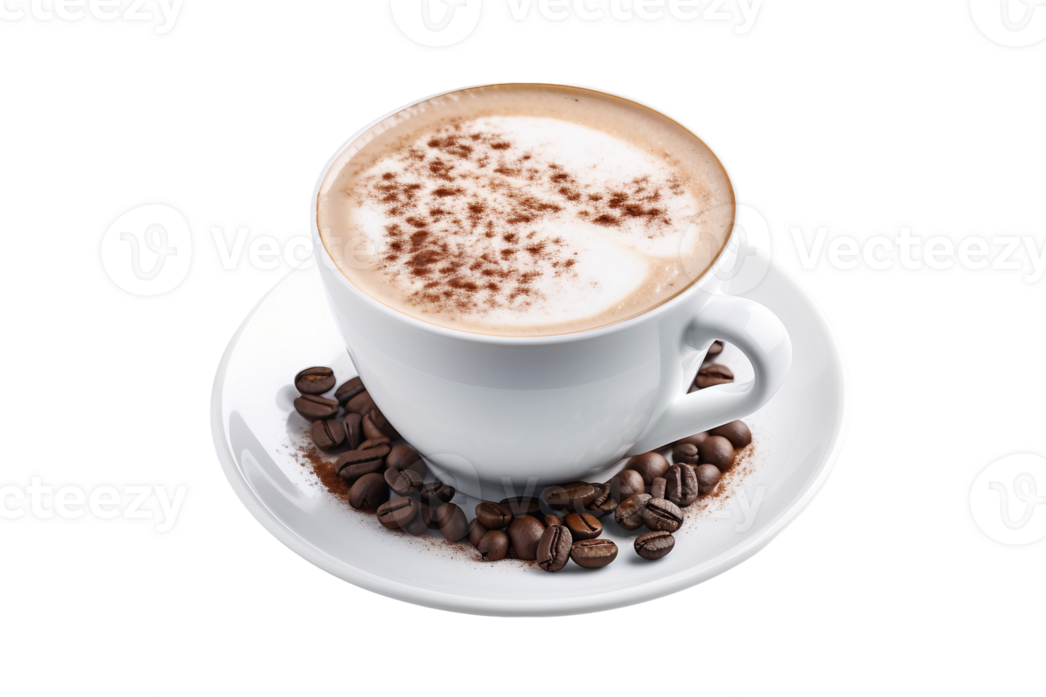 AI generated A Symphony in Chocolate and Latte On Transparent Background. png