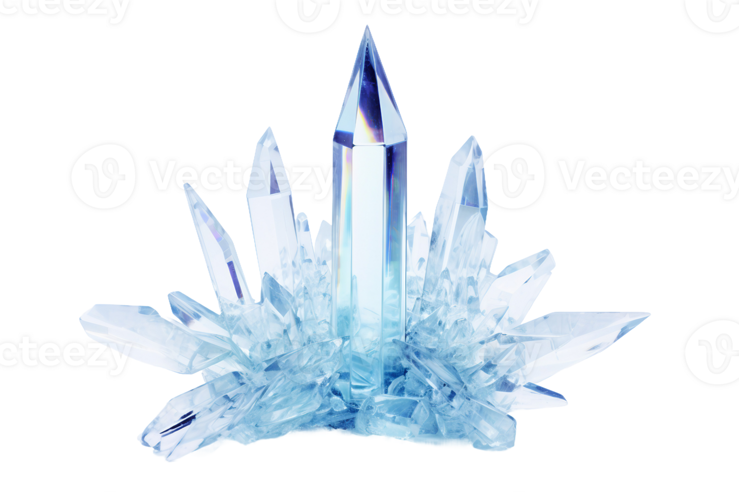 AI generated Ice Crystal On Transparent Background png
