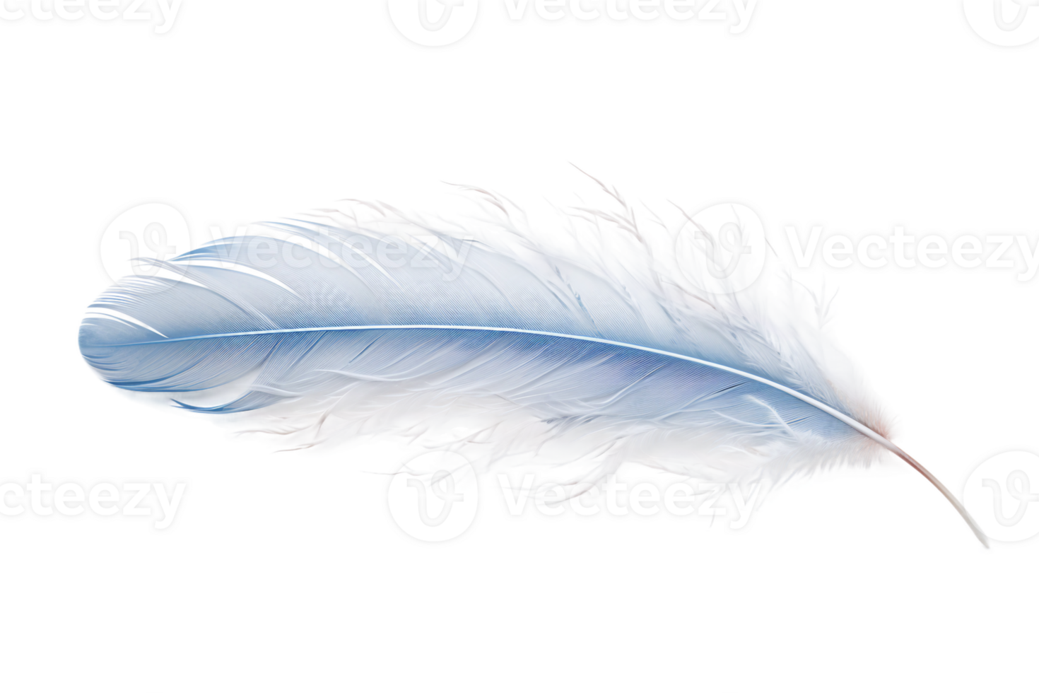 AI generated Icy Feather Ballet on Transparent Background. png