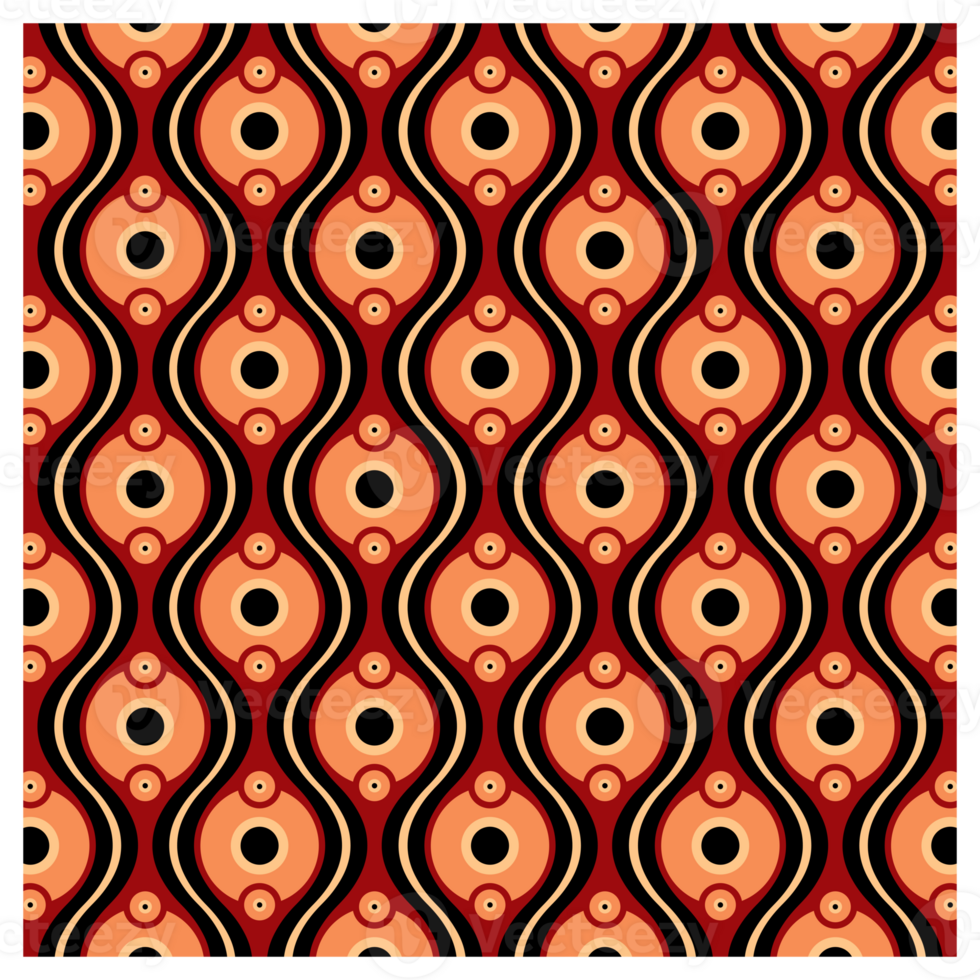 Seventies Style Retro Modern Mid Century Pattern png