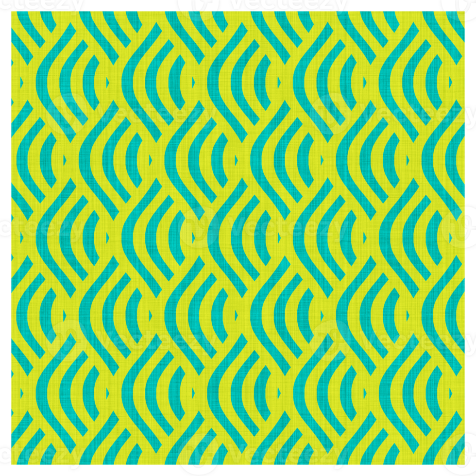 Cyber Lime And Teal Mid-Century Modern Pattern png