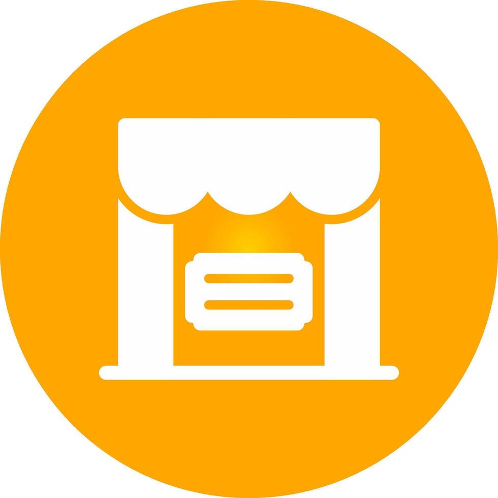 Glyph Circle Gradient Design vector