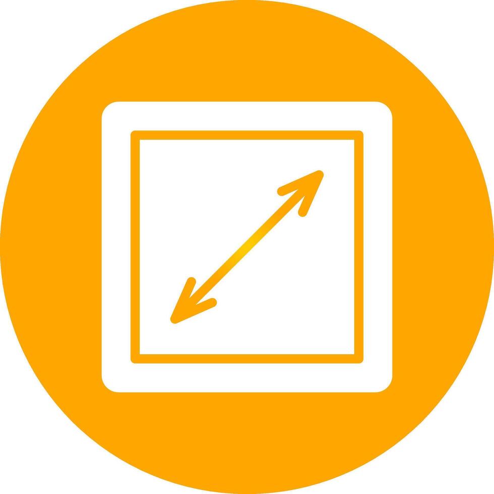 Glyph Circle Gradient Design vector