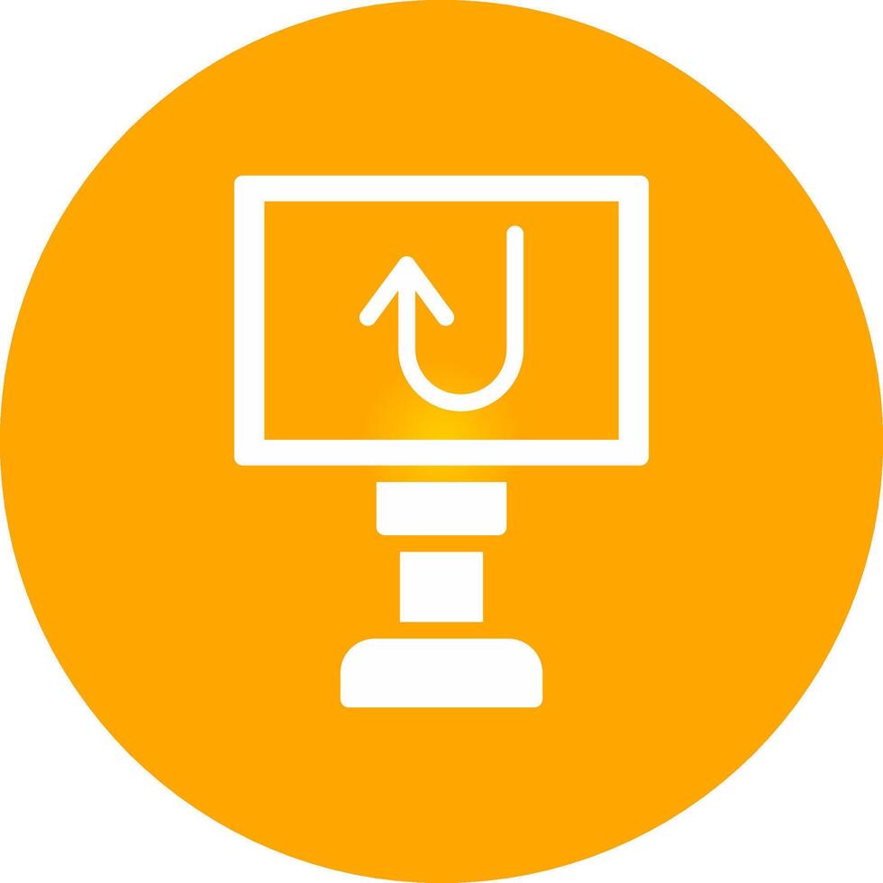 Glyph Circle Gradient Design vector