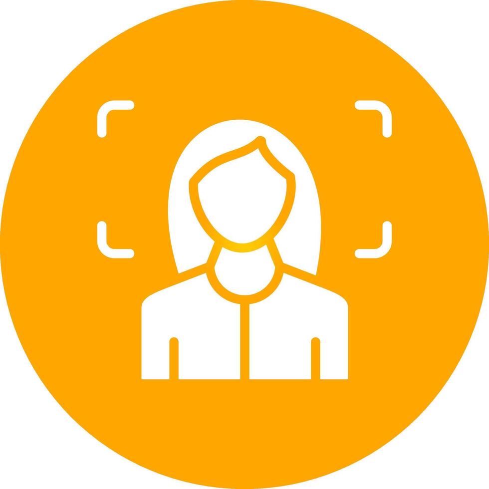 Glyph Circle Gradient Design vector