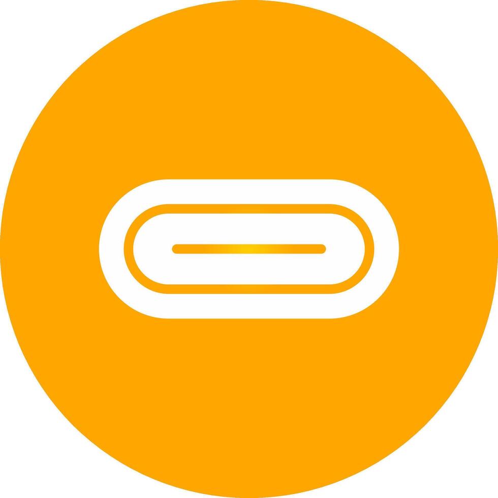 Glyph Circle Gradient Design vector