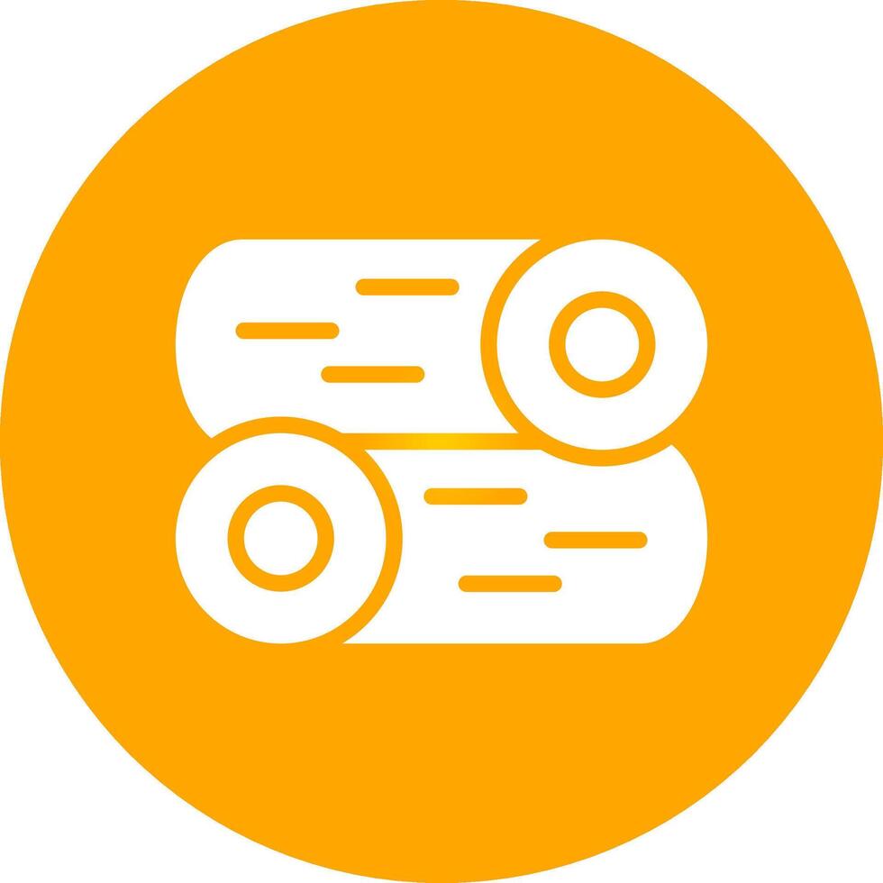 Glyph Circle Gradient Design vector