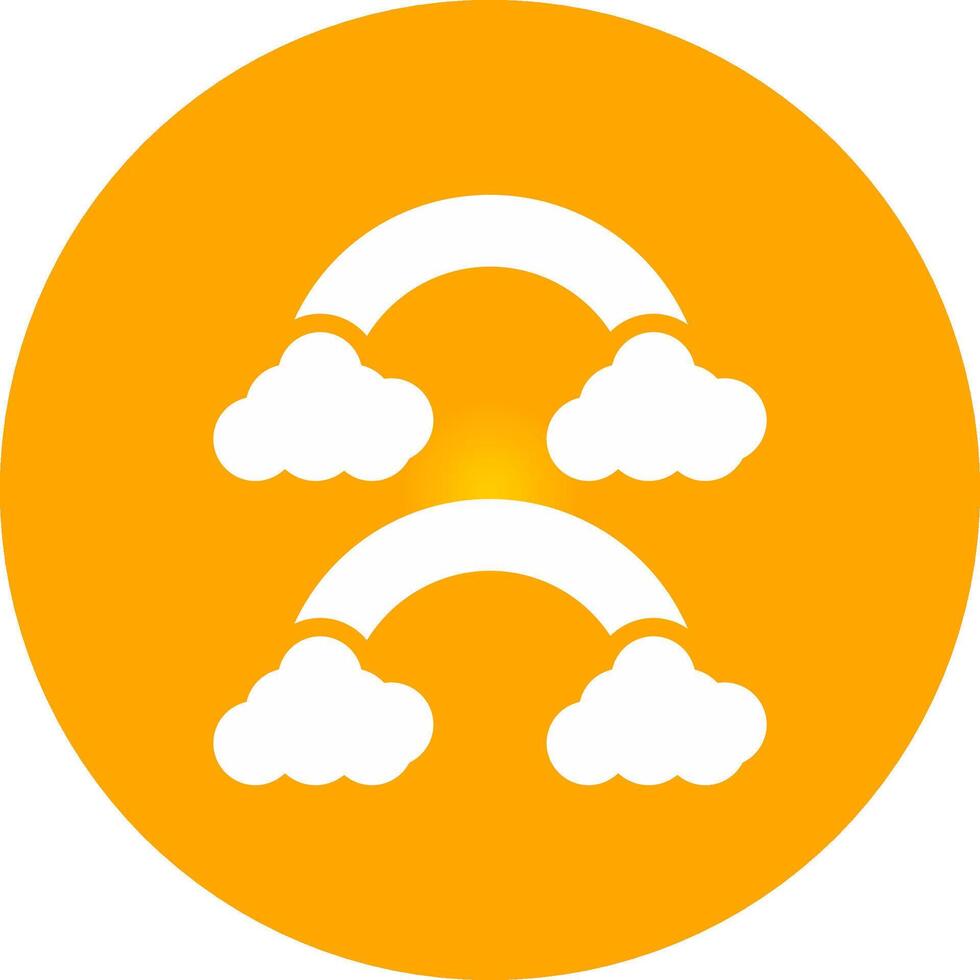 Glyph Circle Gradient Design vector