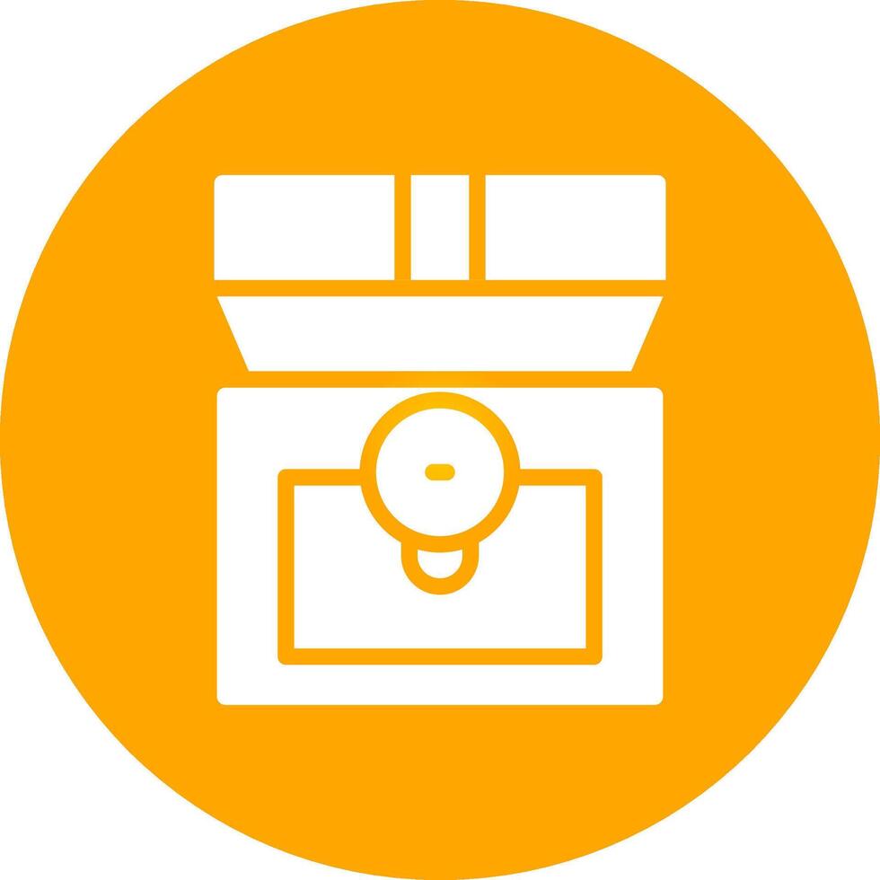 Glyph Circle Gradient Design vector