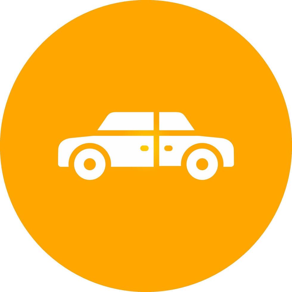 Glyph Circle Gradient Design vector
