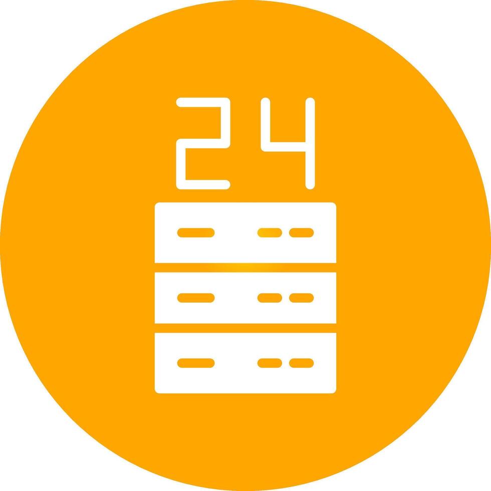 Glyph Circle Gradient Design vector