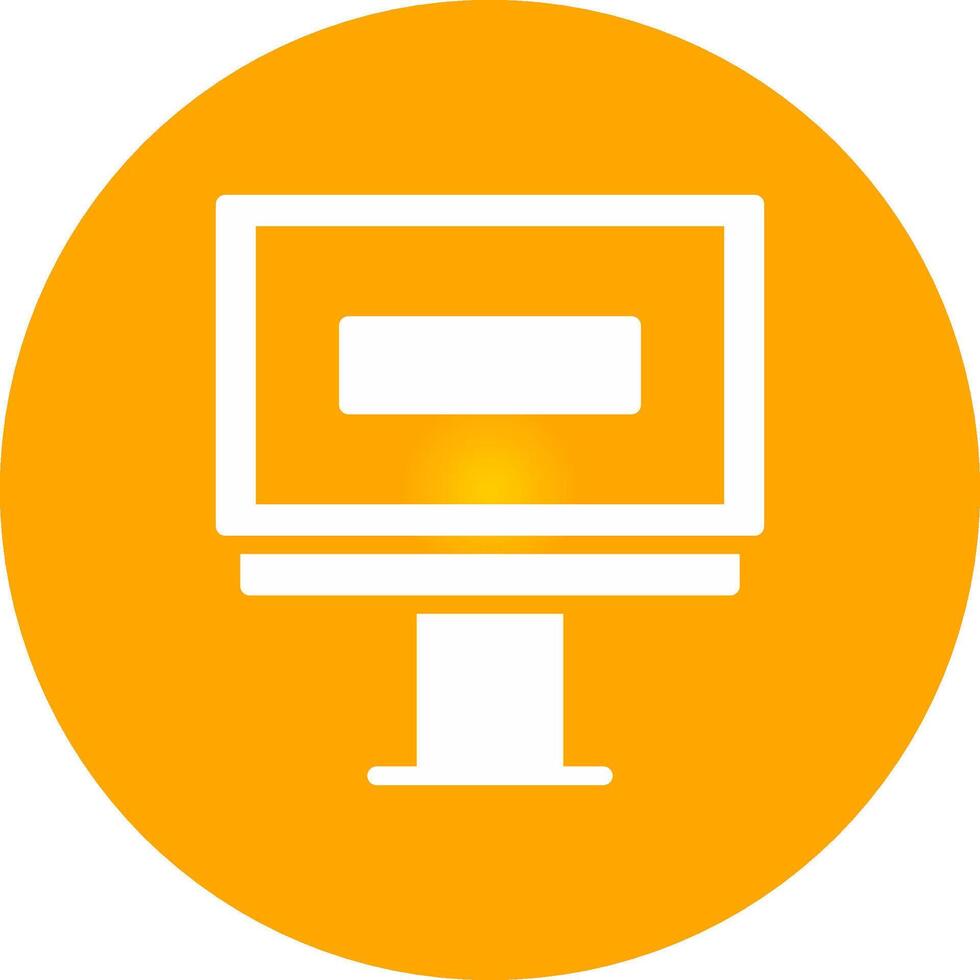 Glyph Circle Gradient Design vector