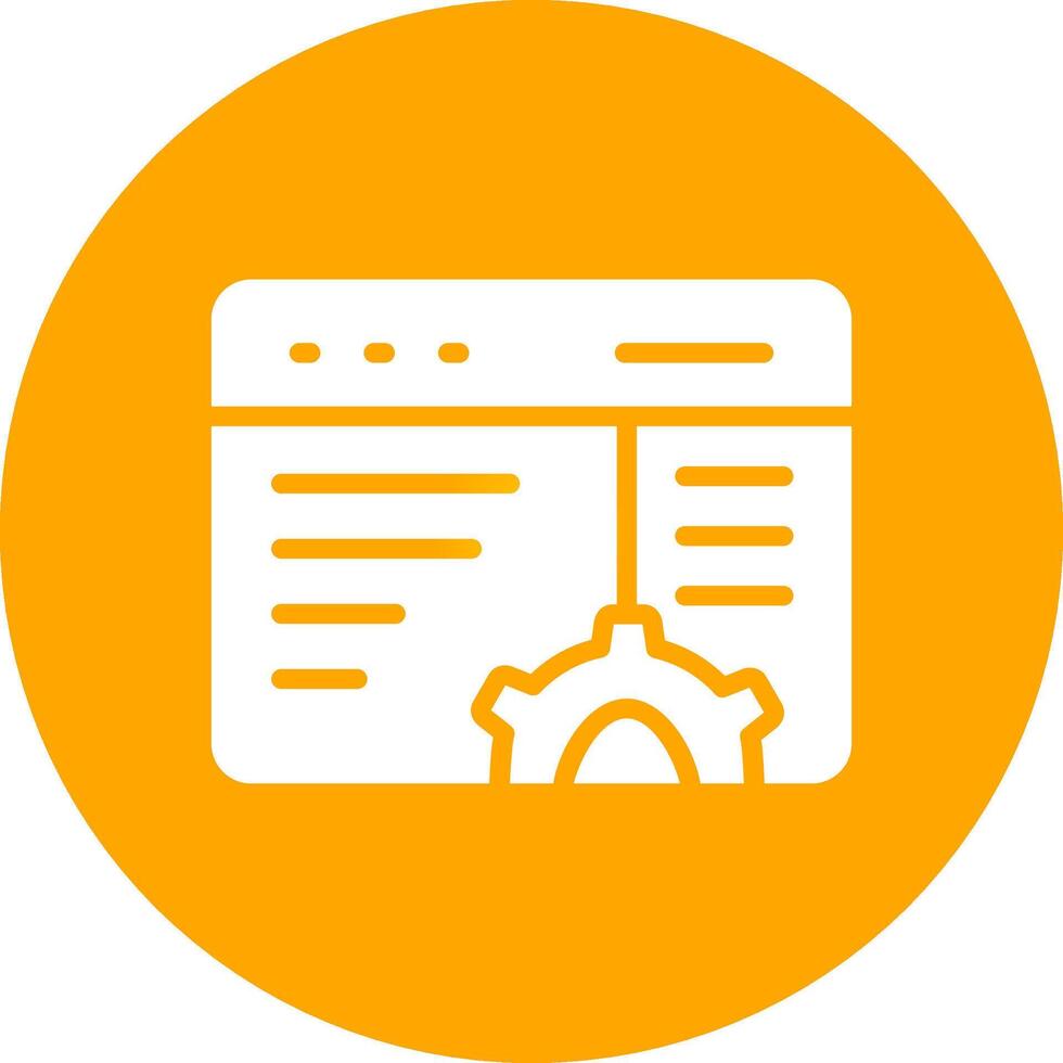 Glyph Circle Gradient Design vector