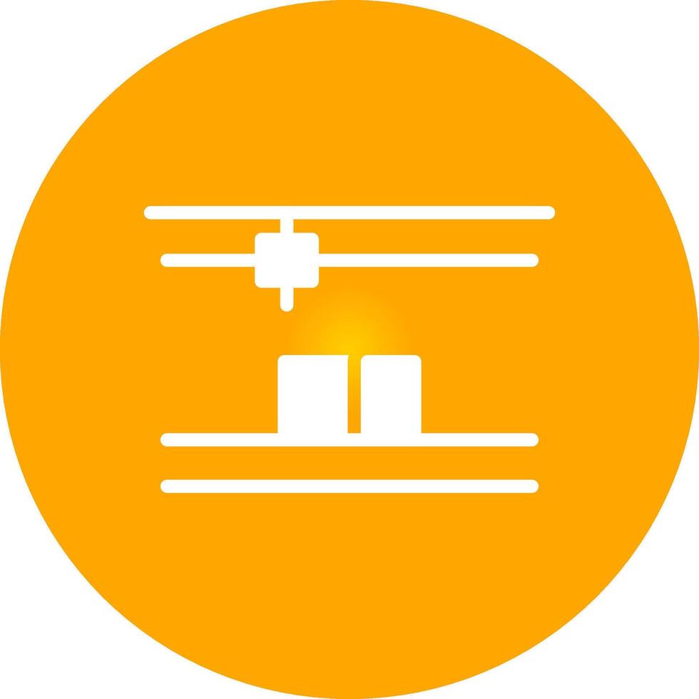 Glyph Circle Gradient Design vector
