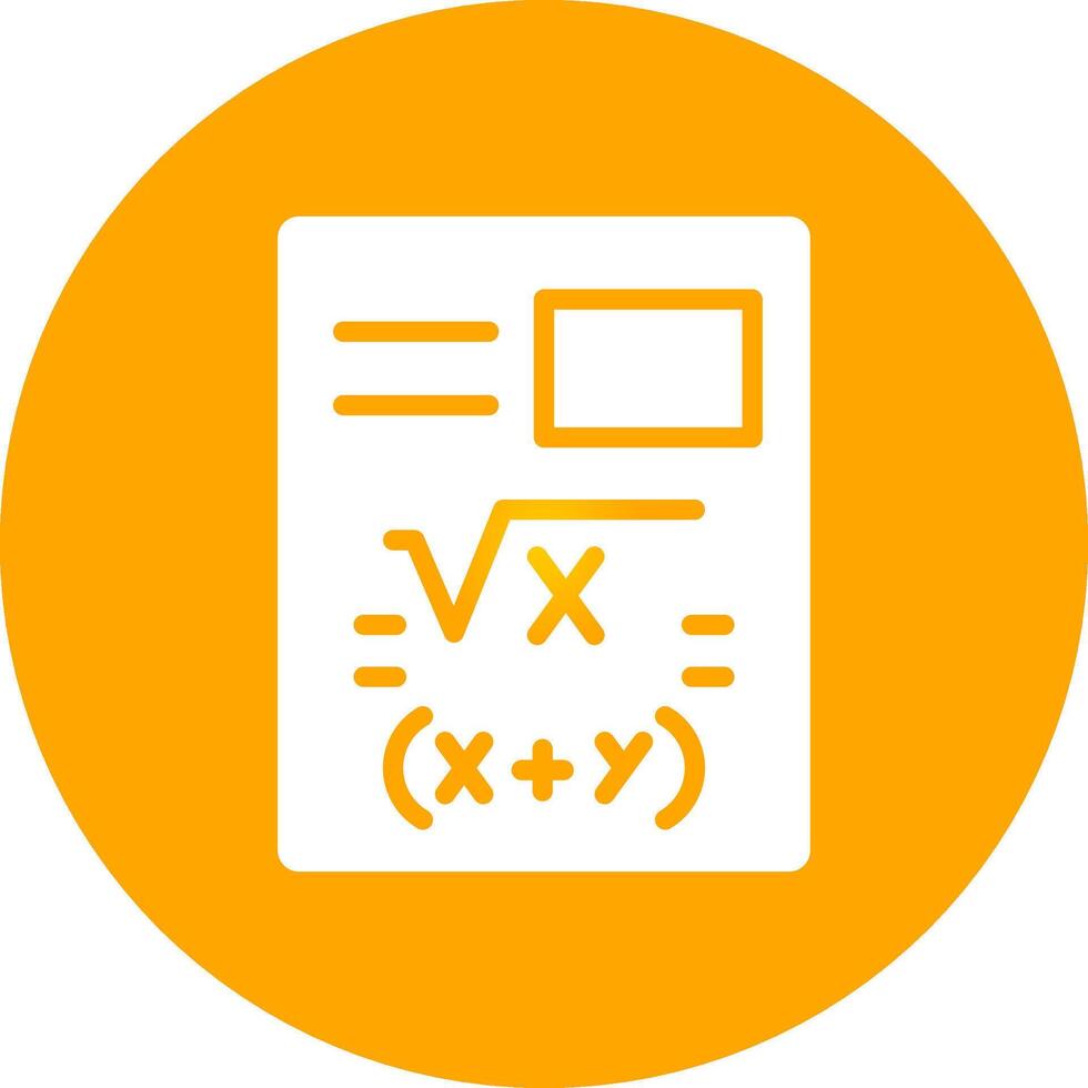 Maths Creative Icon Design vector