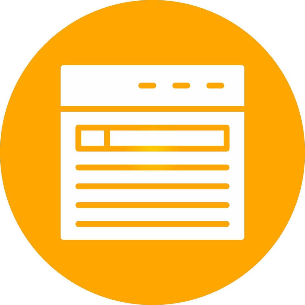 Glyph Circle Gradient Design vector