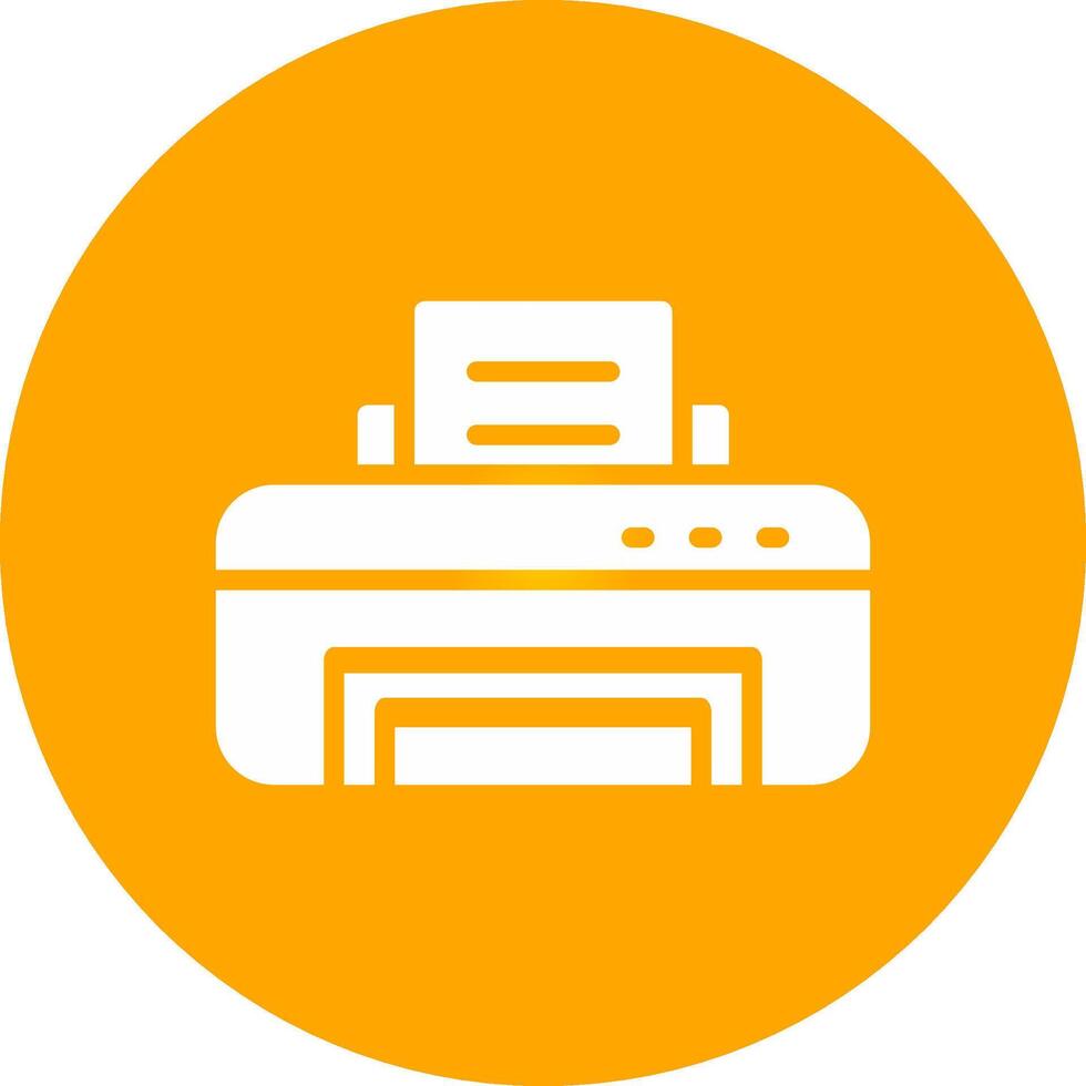 Printer Creative Icon Design vector