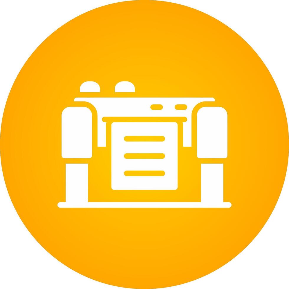 Glyph Circle Gradient Design vector