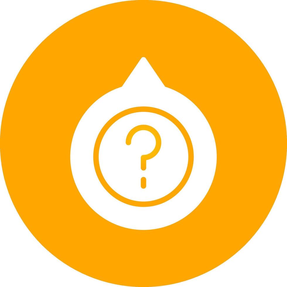 Glyph Circle Gradient Design vector