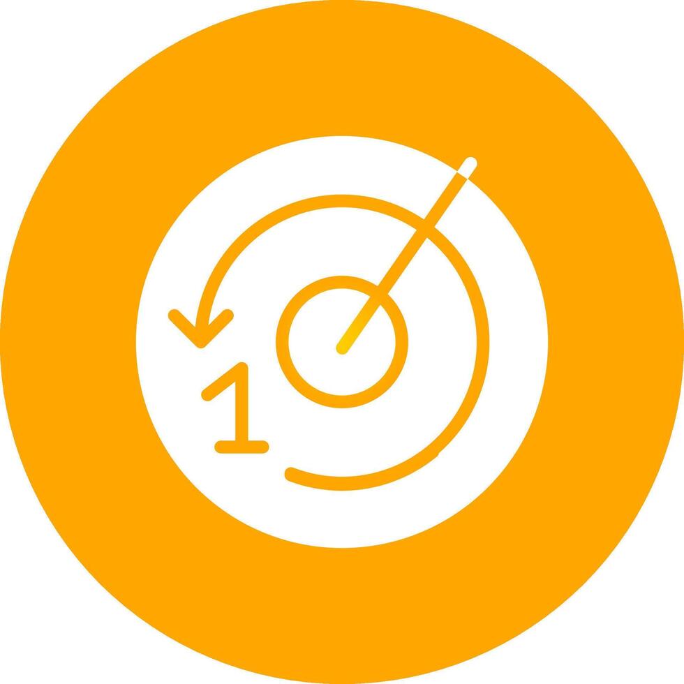 Glyph Circle Gradient Design vector