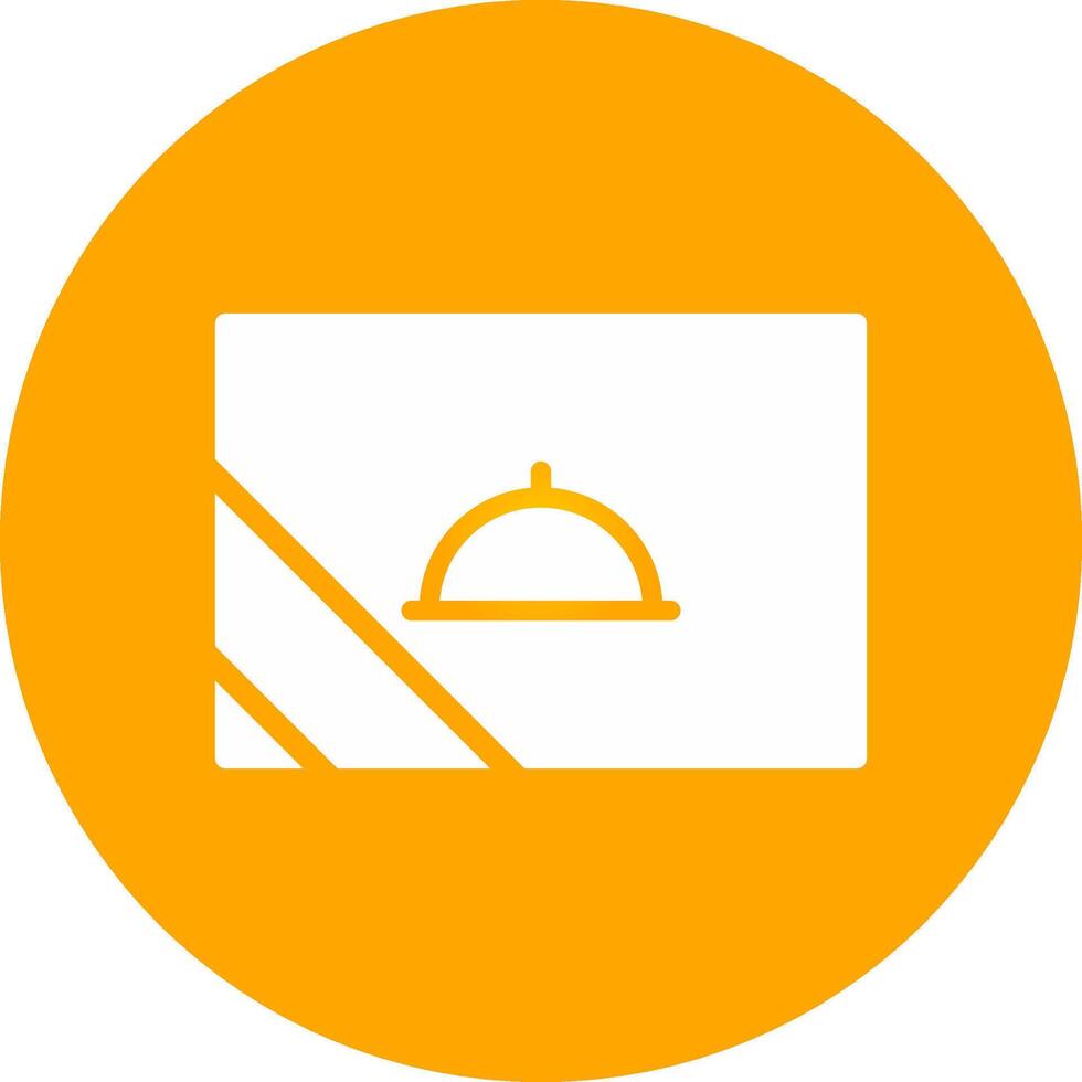 Glyph Circle Gradient Design vector