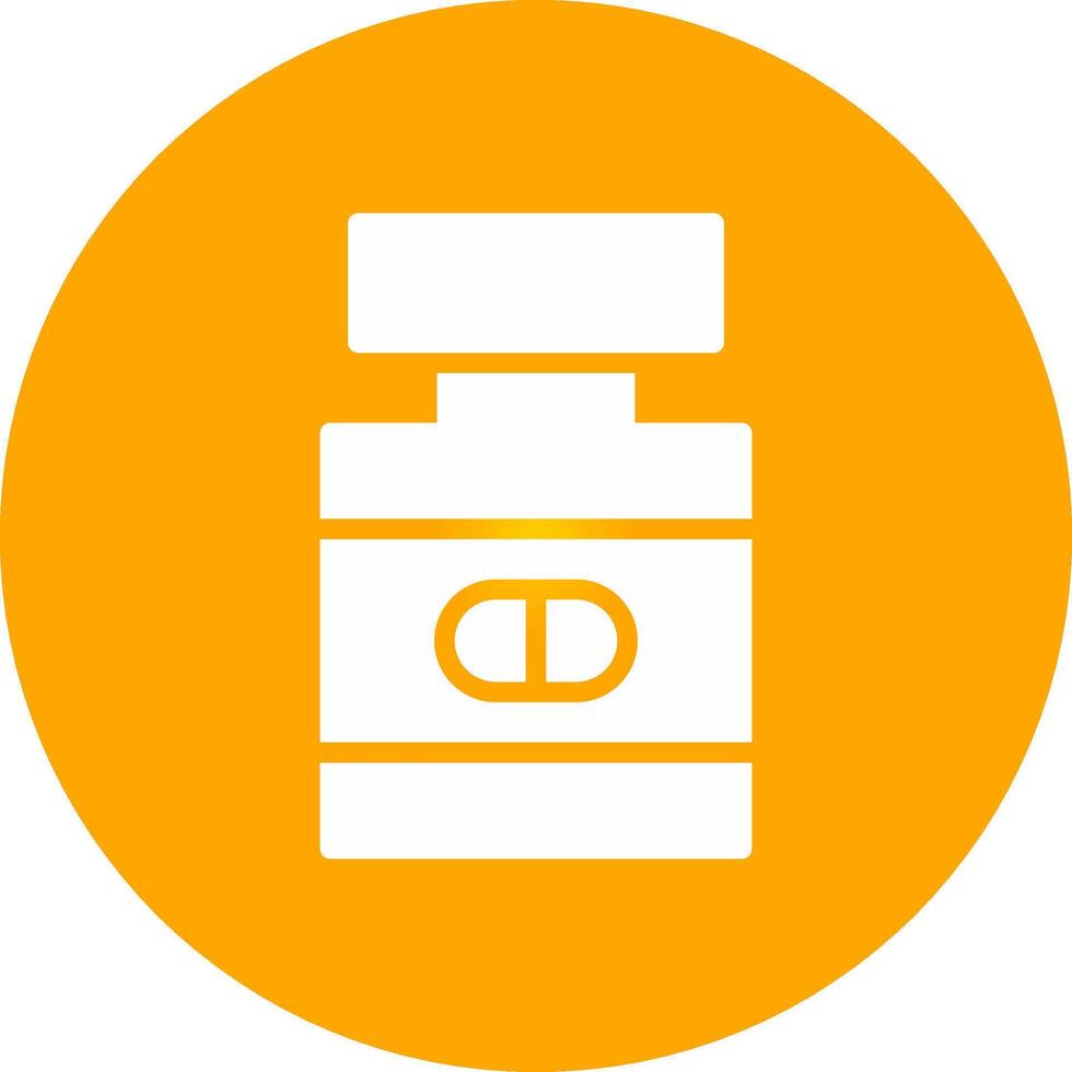 Glyph Circle Gradient Design vector