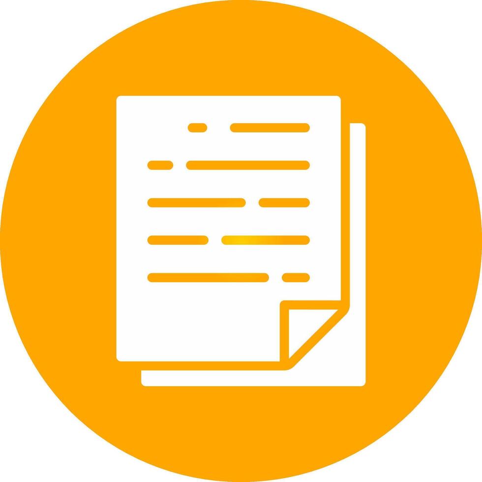 Glyph Circle Gradient Design vector