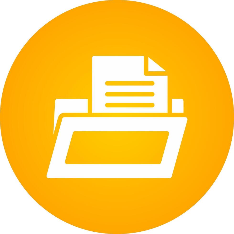 Glyph Circle Gradient Design vector