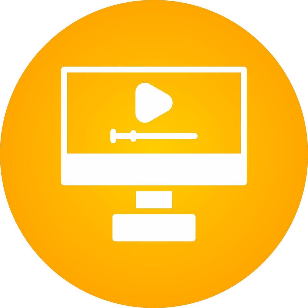 Glyph Circle Gradient Design vector