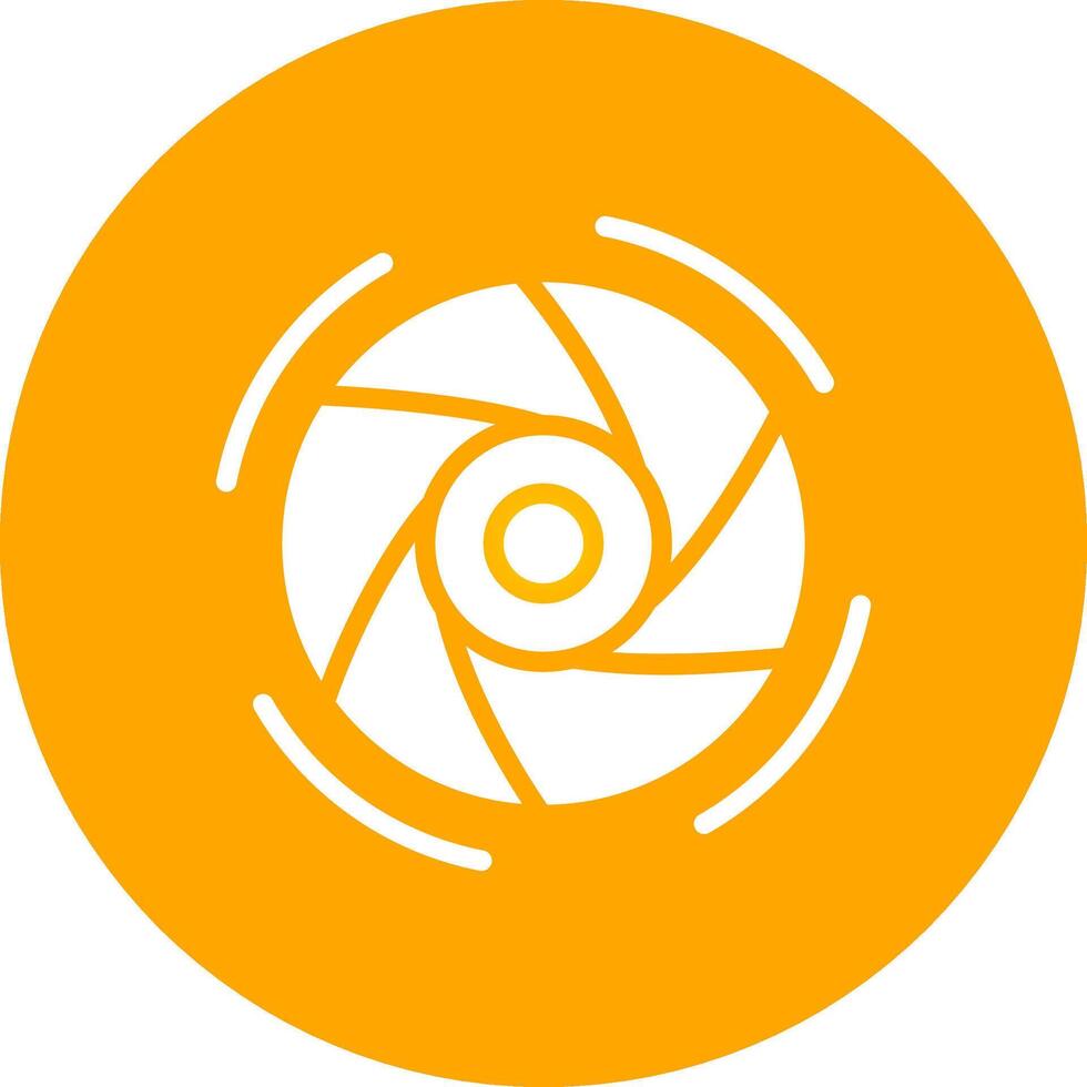 Glyph Circle Gradient Design vector